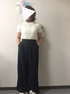 「one way（ワンウェイ）のアイテム（アクセサリー）」を使った、ユッチさん（レディース・148cm）の秋コーディネート