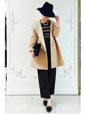 「定番」｜「アイテム（その他アウター）」を使った、La TOTALITE Kitasenjyuさん（レディース・161cm）の秋コーディネート