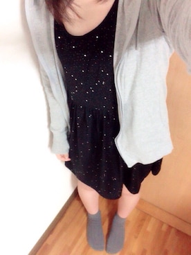 「宇宙」｜「アイテム（ワンピース）」を使った、KANAEさん（レディース・159cm）の秋コーディネート
