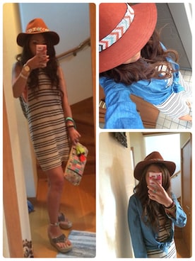 「STAR MELA（スターメラ）のアイテム」を使った、LOCO❤︎さん（レディース・159cm）の春コーディネート