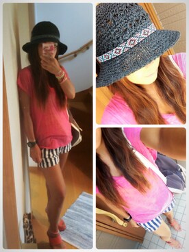 「厚底」｜LOCO❤︎さん（レディース・159cm）の夏コーディネート