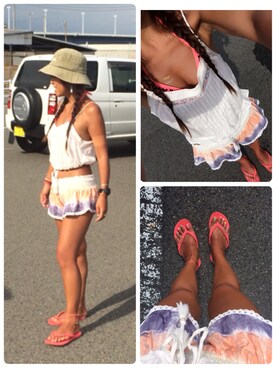 LOCO❤︎さん（レディース・159cm）の夏コーディネート