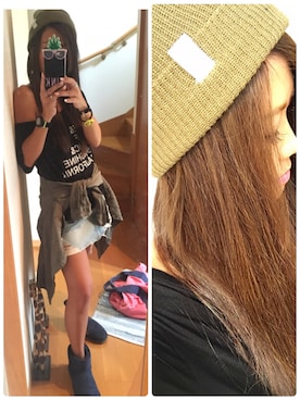 「Planet blue world（プラネットブルーワールド）のアイテム」を使った、LOCO❤︎さん（レディース・159cm）の秋コーディネート