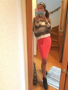 「Planet blue world（プラネットブルーワールド）のアイテム」を使った、LOCO❤︎さん（レディース・159cm）の秋コーディネート