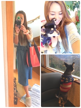 「サーフィン」｜「アイテム（オールインワン・サロペット）」を使った、LOCO❤︎さん（レディース・159cm）の冬コーディネート
