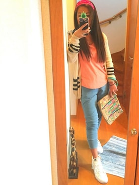 「STAR MELA（スターメラ）のアイテム」を使った、LOCO❤︎さん（レディース・159cm）の春コーディネート