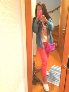 「Planet blue world（プラネットブルーワールド）のアイテム」を使った、LOCO❤︎さん（レディース・159cm）の春コーディネート