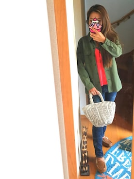 「Planet blue world（プラネットブルーワールド）のアイテム」を使った、LOCO❤︎さん（レディース・159cm）の秋コーディネート