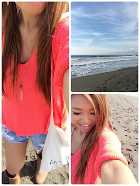 「Planet blue world（プラネットブルーワールド）のアイテム」を使った、LOCO❤︎さん（レディース・159cm）の秋コーディネート