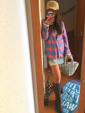 「KUSTOM（カスタム）のアイテム」を使った、LOCO❤︎さん（レディース・159cm）の冬コーディネート