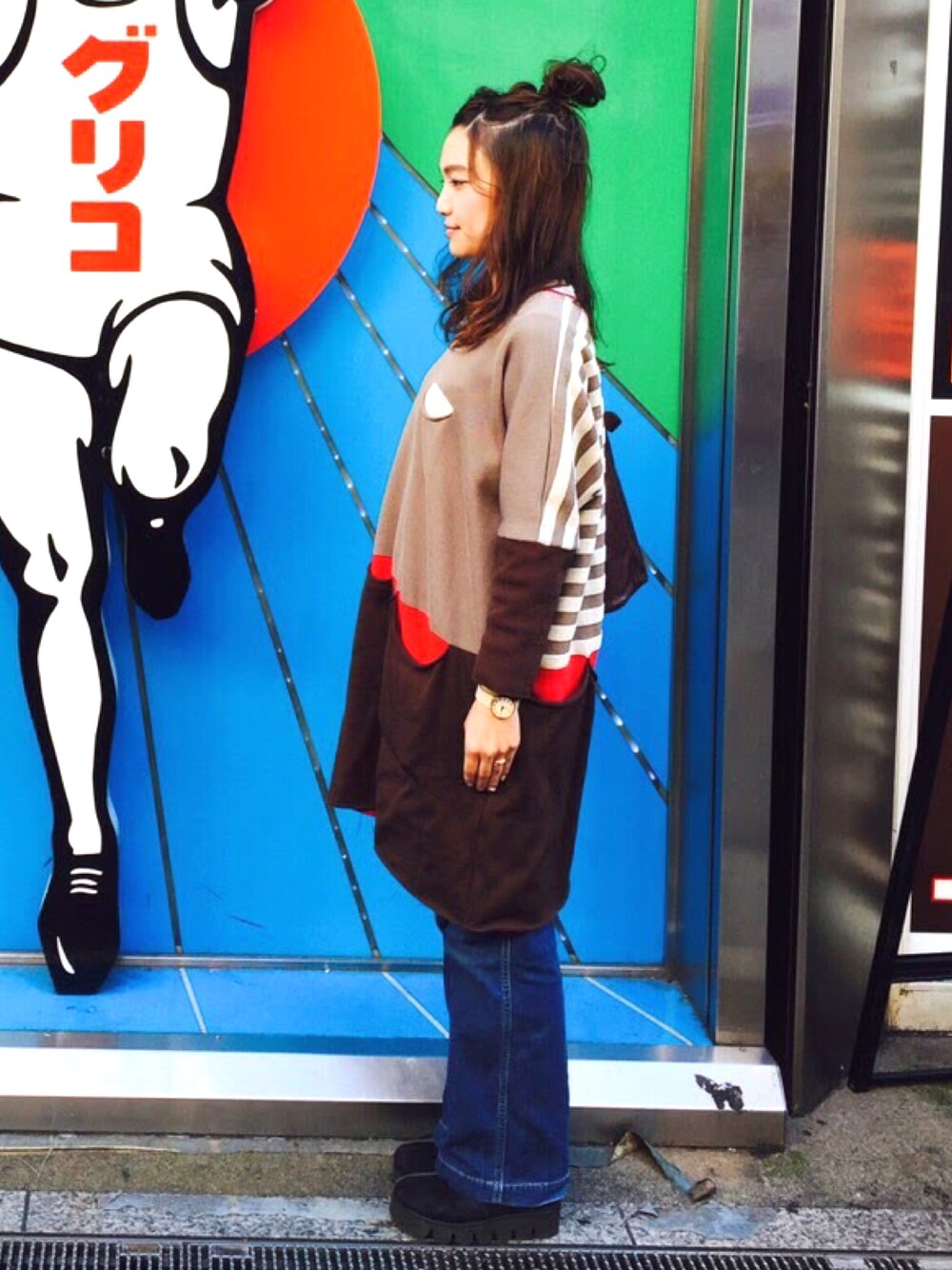 「ゆるゆる」｜「PLEATS PLEASEのアイテム（ワンピース、その他）」を使った、258445さん（レディース・160cm）の冬コーディネートの1枚目の写真