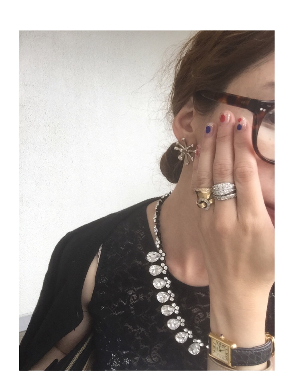 奥村展子｜Monica Castiglioniのピアス（両耳用）を使った