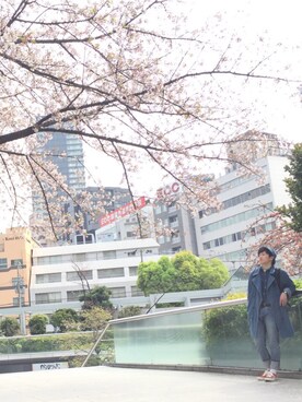 「大阪」｜「アイテム（その他アウター）」を使った、だいちゃん☆さん（メンズ・175cm）の春コーディネート