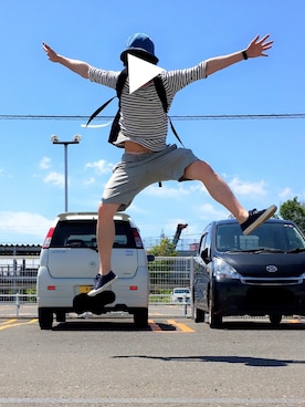 「INST DESIGN WORK（インストデザインワーク）のアイテム」を使った、だいちゃん☆さん（メンズ・175cm）の夏コーディネート