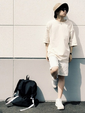 「INST DESIGN WORK（インストデザインワーク）のアイテム」を使った、だいちゃん☆さん（メンズ・175cm）の夏コーディネート