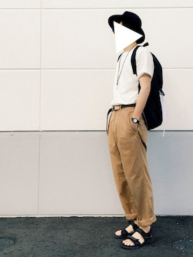 「INST DESIGN WORK（インストデザインワーク）のアイテム」を使った、だいちゃん☆さん（メンズ・175cm）の夏コーディネート