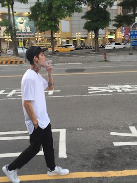 「StoneAsのアイテム」を使った、Harryさん（メンズ・171cm）の夏コーディネート