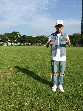 「UNIF（ユニフ）のアイテム（パンツ）」を使った、Harryさん（メンズ・171cm）の秋コーディネート