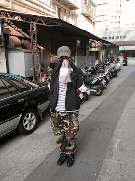 「MACKDADDY（マックダディー）のアイテム（ジャケット/アウター）」を使った、Harryさん（メンズ・171cm）の秋コーディネート