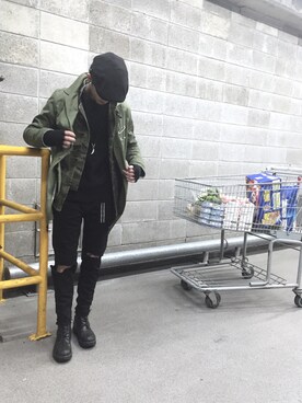 「BEDWIN（ベドウィン）のアイテム（ジャケット/アウター）」を使った、Harryさん（メンズ・171cm）の春コーディネート