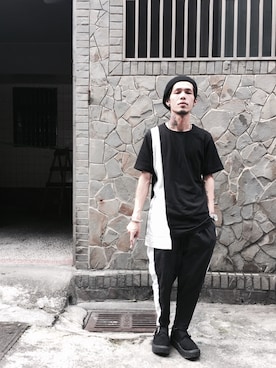 「BellyButton（ベリーボタン）のアイテム」を使った、Harryさん（メンズ・171cm）の春コーディネート