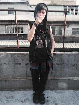 「BellyButton（ベリーボタン）のアイテム」を使った、Harryさん（メンズ・171cm）の夏コーディネート