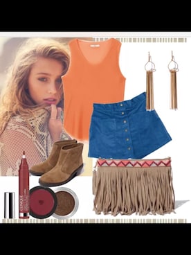 「EMODA（エモダ）のアイテム（ファンデーション）」を使った、カルピスさん（レディース・165cm）の夏コーディネート