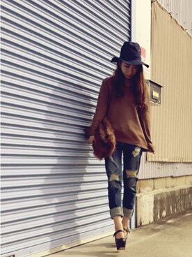 Maiさん（レディース・155cm）の秋コーディネート