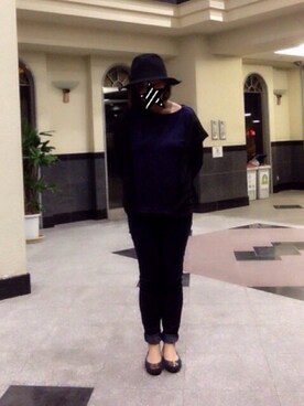 「ハットコーデ」｜ちいさん（レディース・150cm）の秋コーディネート