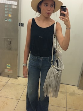 「MichaelKors」｜「アイテム（財布/小物）」を使った、Rina Sawadaさん（レディース・165cm）の秋コーディネート