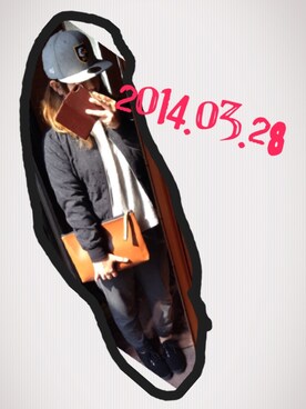 「キャンバスシューズ（スニーカー、ブラック系）」を使った、T-ma1amさん（レディース・156cm）の春コーディネート