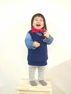 「1歳半」｜「アイテム（福袋/福箱）」を使った、32k1さん（キッズ・80cm）の冬コーディネート