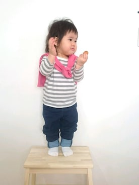 「1歳半」｜「アイテム（福袋/福箱）」を使った、32k1さん（キッズ・80cm）の春コーディネート