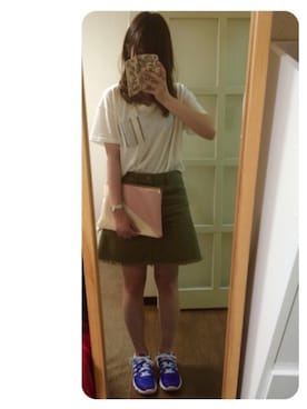 「GYDA（ジェイダ）のアイテム」を使った、yruさん（レディース・153cm）の夏コーディネート