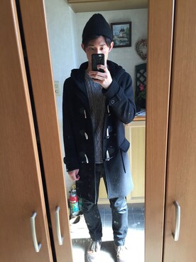 「HERE'S（HERE'S）のアイテム（ジャケット/アウター）」を使った、K.Chujoさん（メンズ・173cm）の冬コーディネート