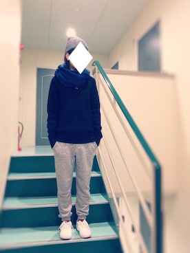 「黒ニット」｜しま。さん（レディース・158cm）の秋コーディネート