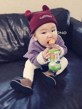 「スエット」｜yaskonoさん（キッズ・70cm）の冬コーディネート