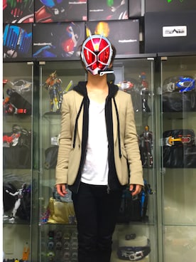 「仮面ライダー部」｜「アイテム（ジャケット/アウター）」を使った、Junさん（メンズ・165cm）の秋コーディネート