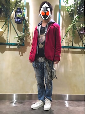 「仮面ライダー部」｜「アイテム（ジャケット/アウター）」を使った、Junさん（メンズ・165cm）の秋コーディネート