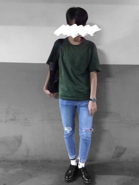 「plain-me（プレインミー）のアイテム（アナログ腕時計）」を使った、Raiさん（メンズ・166cm）の秋コーディネート