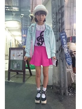 「アイテム（その他シューズ）」を使った、FRUiTSさん（レディース・153cm）の冬コーディネート