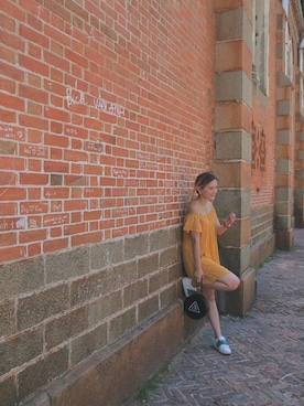 「3CE（3CE）のアイテム（バッグ）」を使った、Amelie Ong さん（レディース・160cm）の夏コーディネート