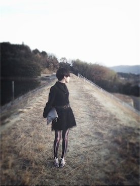 「jeffreycampbell」｜madokaさん（レディース・153cm）の冬コーディネート