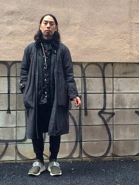 「O.K.（オーケー）のアイテム」を使った、志鎌英明さん（メンズ・170cm）の春コーディネート