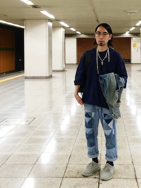 「ACE by MORIZANE（エースバイモリザネ）のアイテム」を使った、志鎌英明さん（メンズ・170cm）の秋コーディネート