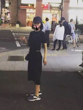 「BEAMS（ビームス）のアイテム（サンバイザー）」を使った、Susuさん（レディース・161cm）の夏コーディネート