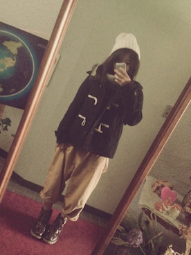 まる子さん（レディース・150cm）の冬コーディネート