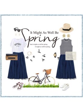 ukiさん（レディース・172cm）の夏コーディネート