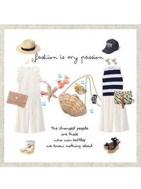 ukiさん（レディース・172cm）の夏コーディネート