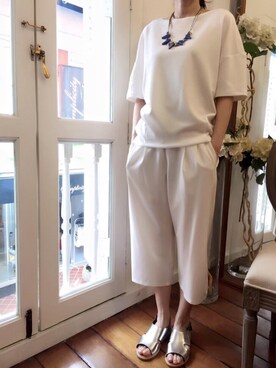 「wearsg」｜「アイテム（シャツ/ブラウス）」を使った、tangersさん（レディース・164cm）の夏コーディネート